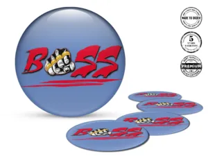 Custom Dome Stickers Style Limited Quantum Pro